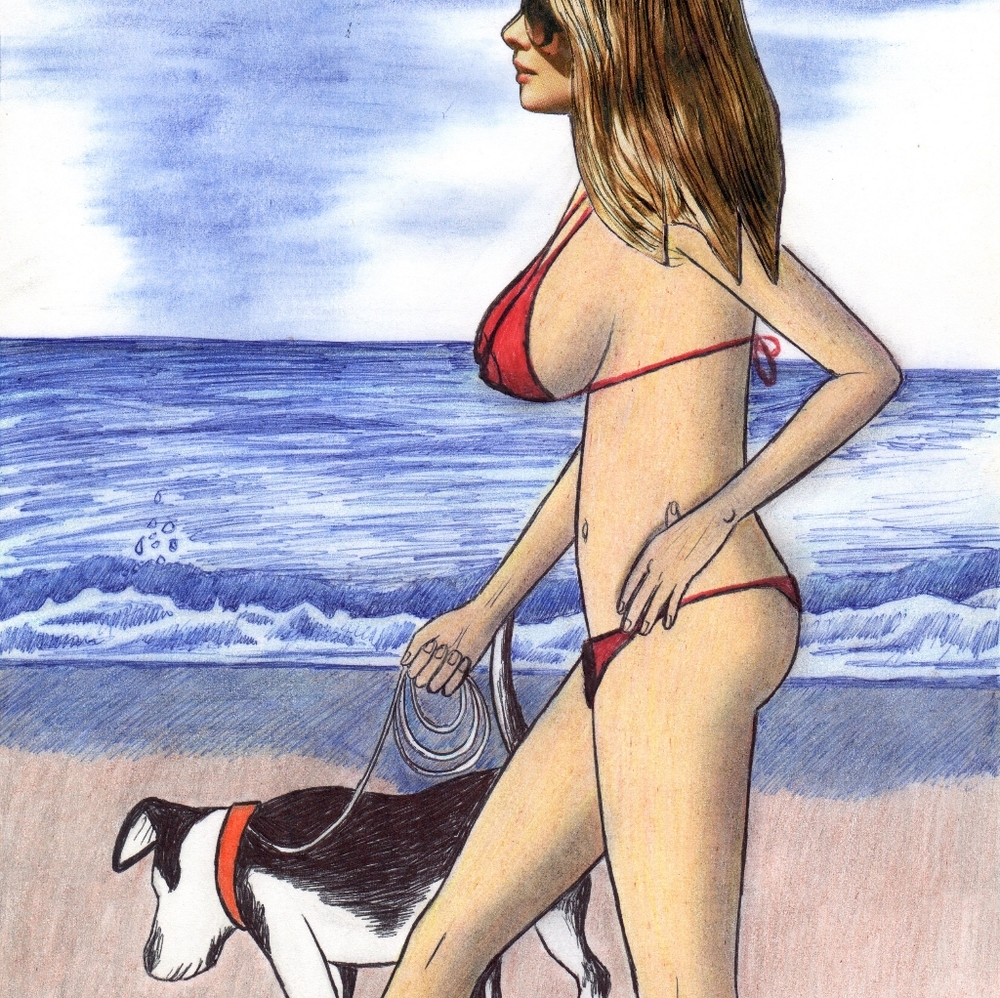 Home decor Art PRINT on paper "Long Walk"